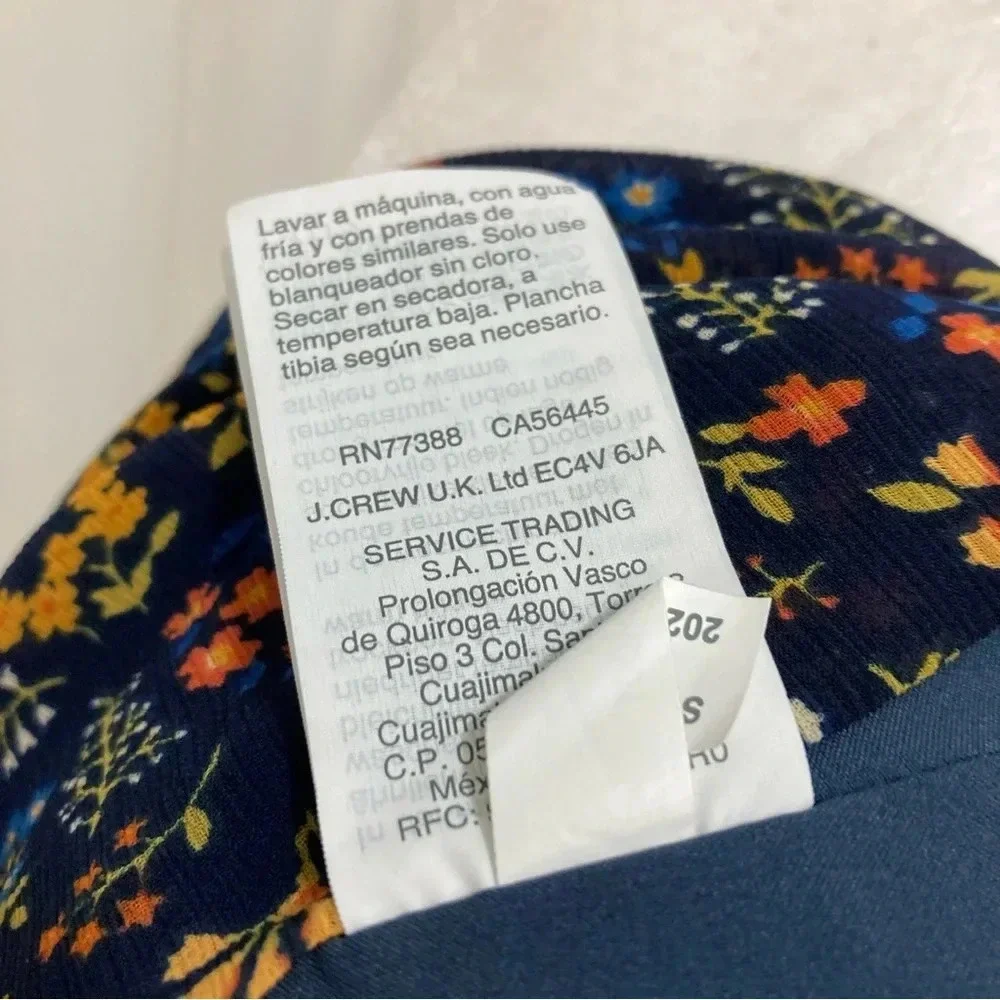 Madewell Cross-Front Mini Dress in Garden Party